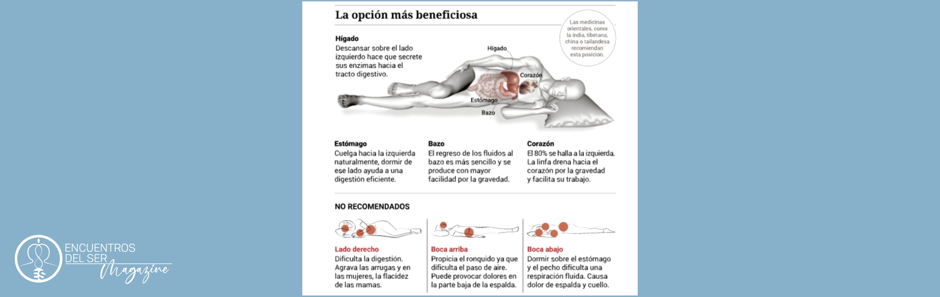 Beneficios de dormir al lado izquierdo